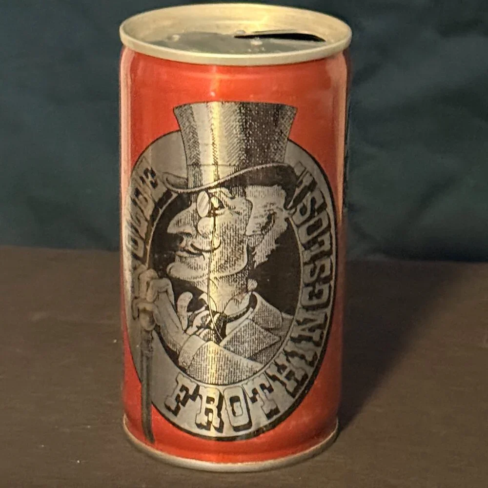 Olde Frothingslosh vintage beer can (Orange)